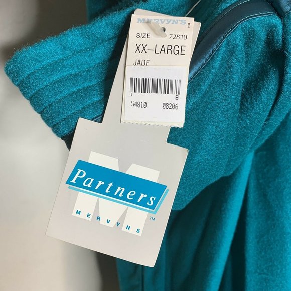 Vintage Partners Mervyns Jade Green Long Loungewear Robe - Picture 8 of 10